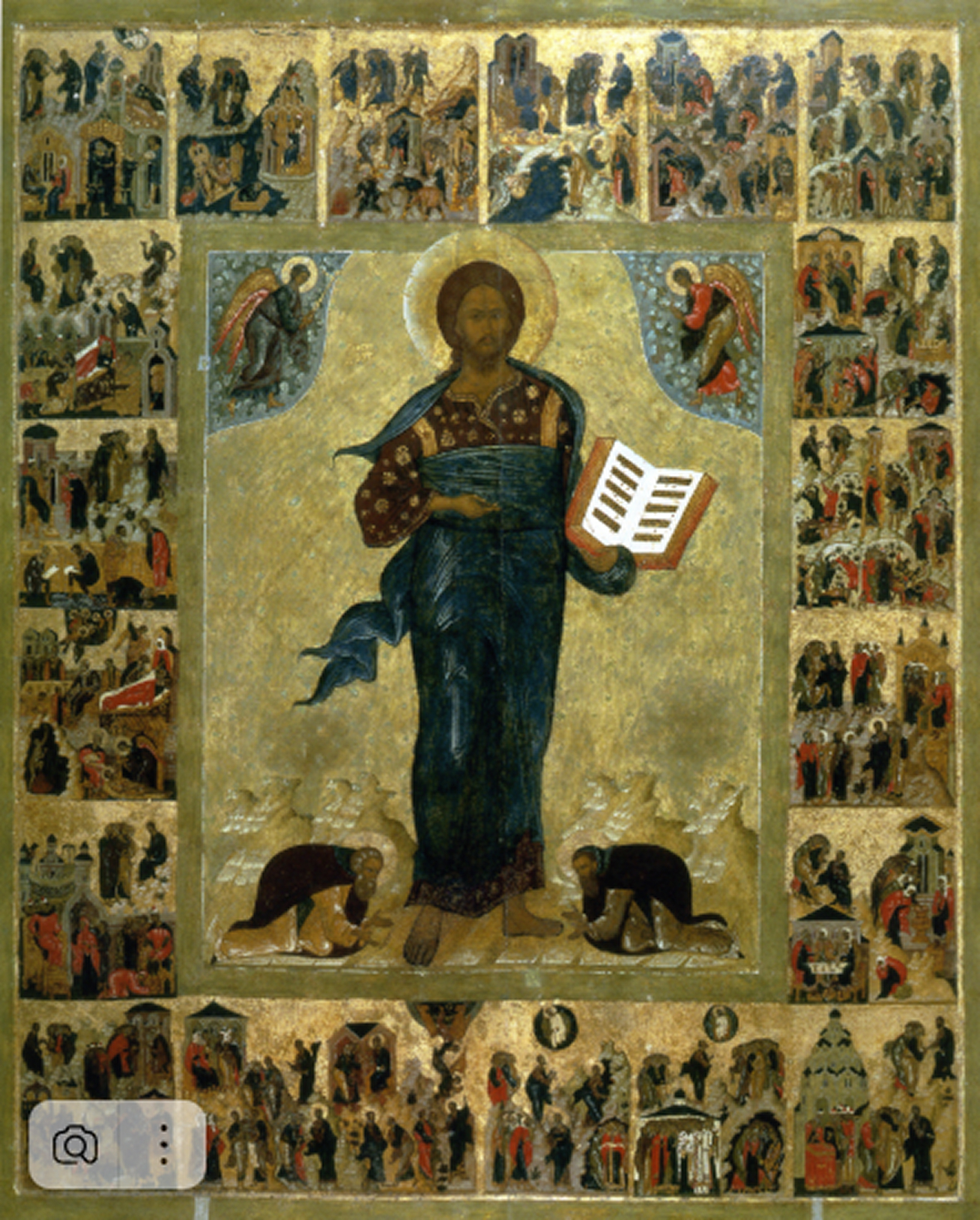 Спас Смоленский с припадающими и с праздниками