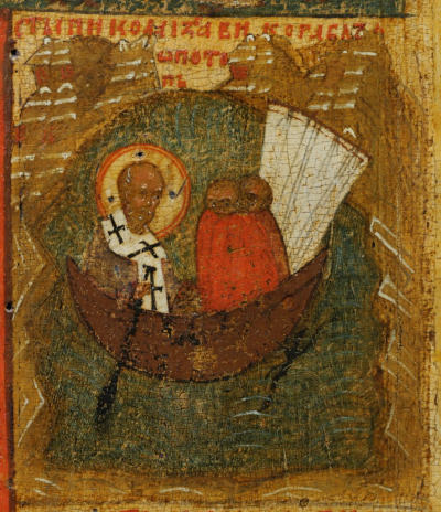 Свт. Николай избавляет корабль от потопа