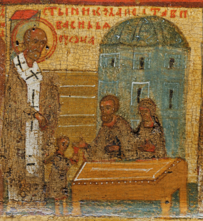 Свт. Николай спасает Василия, сына Агрикова, от сарацин