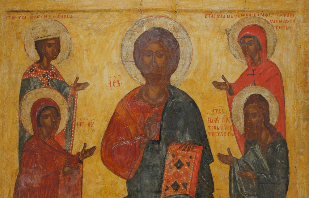 Выставка иконы «Деисус с предстоящими святыми Варварой и Параскевой Пятницей»